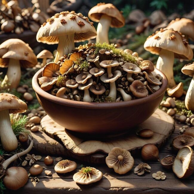 Gotowanie z suszonymi leśnymi skarbami