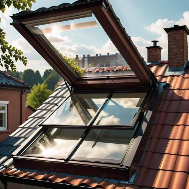 Odprowadzanie wody z okna dachowego