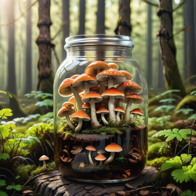 Słoikowe przetwory grzybowe bez octu