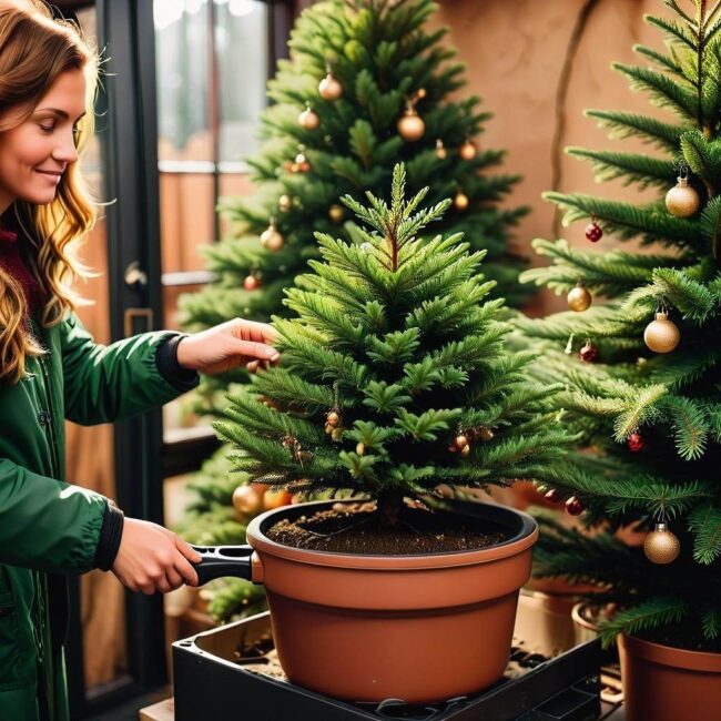 Temperatura i wilgotność dla choinki