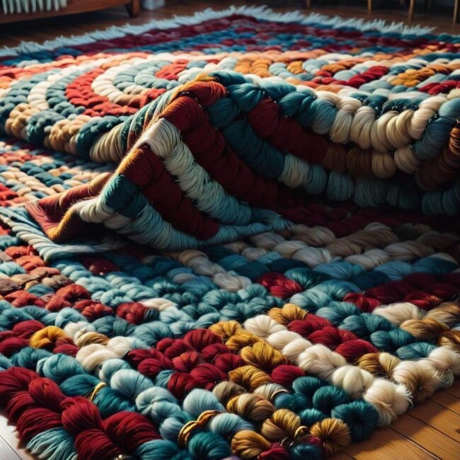 Zrób to sam dywan z odpadów tekstylnych